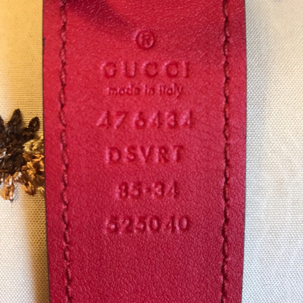 GUCCI BELT BAG RED 85/34 NWT - Picture 5 of 8